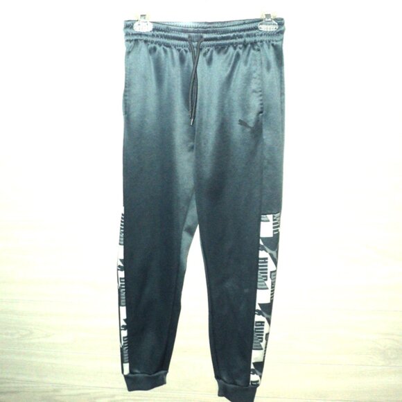 Puma Sweatpants Boy's Size Large (14-16) Blue Track Joggers Activewear Pants - Picture 1 of 8